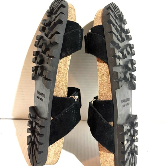 DSQUARED2 Black and Tan Women's Sandals - Picture 2 of 6